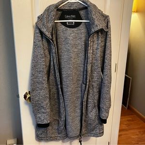 Calvin Klein performance wear zippable hoodie Size L Grey/Black